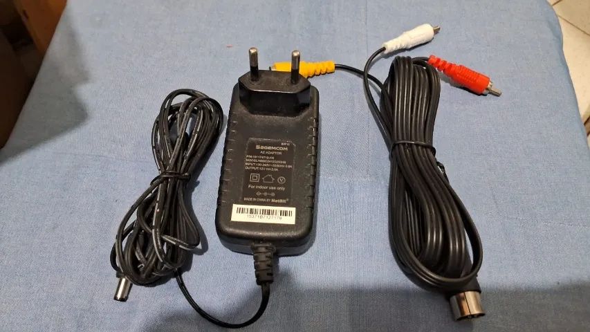 Kit Fonte e Cabo AV Para Mega Drive