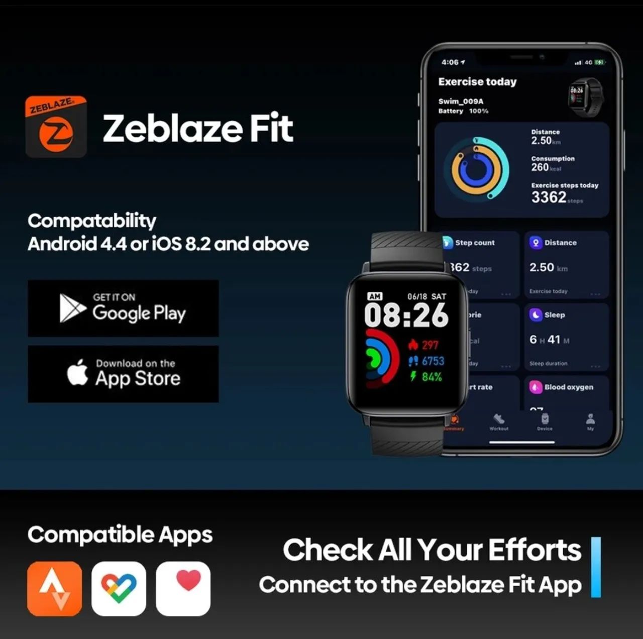 Zeblaze Beyond 2 Smartwatch AMOLED com GPS Integrado - Foto 3