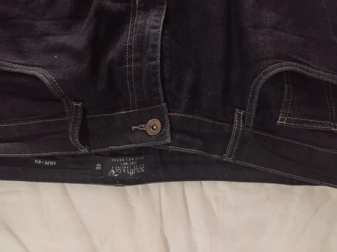 Calça Jeans Azul Escuro - Foto 2