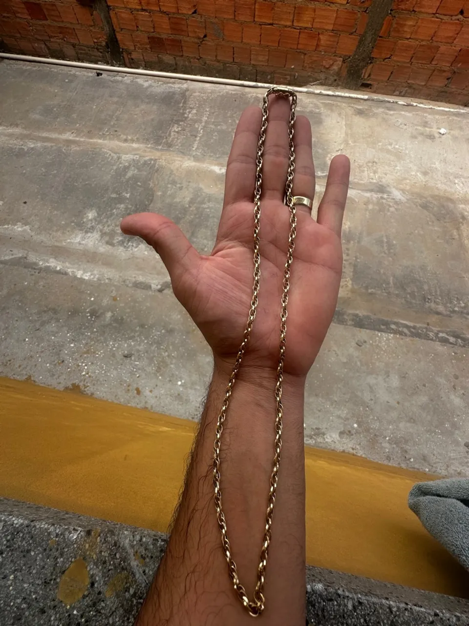 Colar de ouro masculino grosso