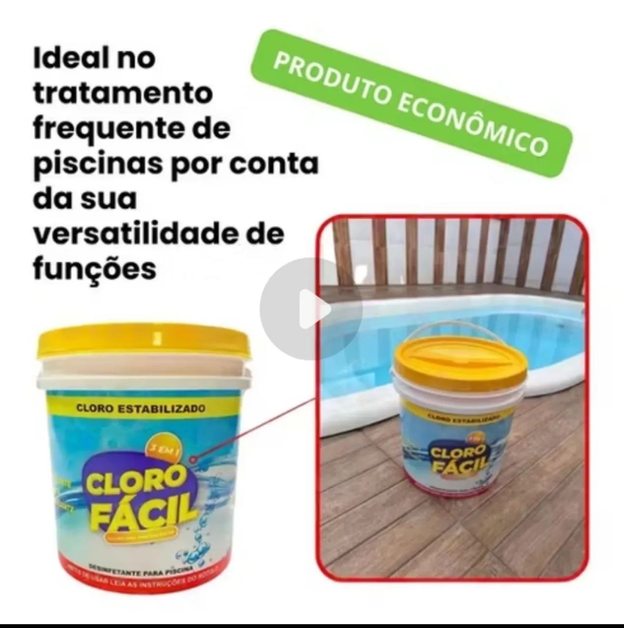 CLORO FACIL 3 EM 1 ULTRACLOR 2,5 KG - Foto 2