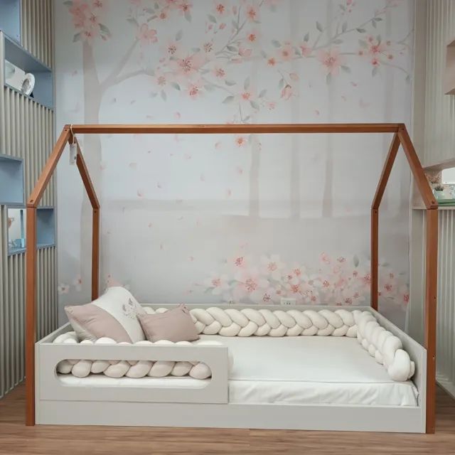 Cama infantil montessori com colchão