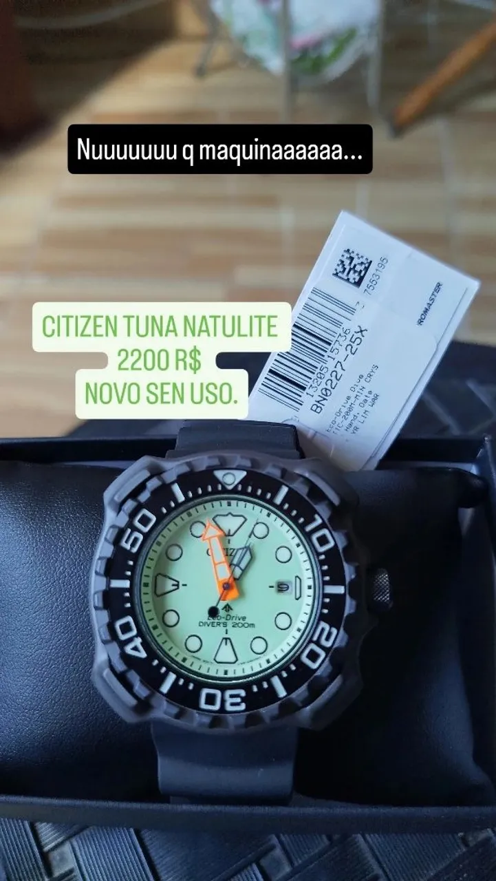 Citizen Tuna Natulite - Relógio de Mergulhador