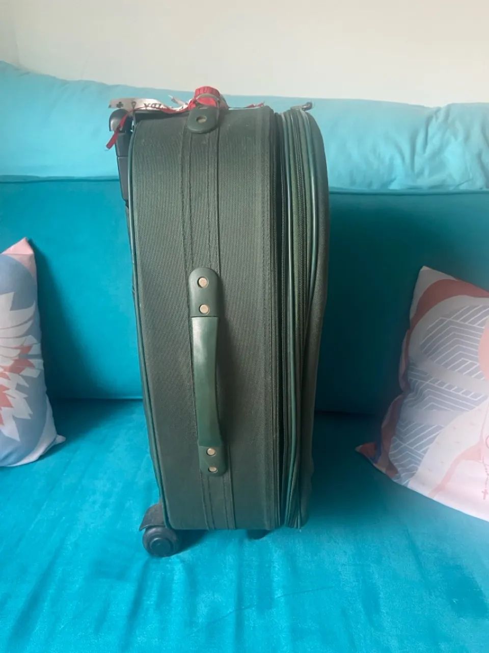 Mala de Viagem Verde Pequena 10kg - Foto 5