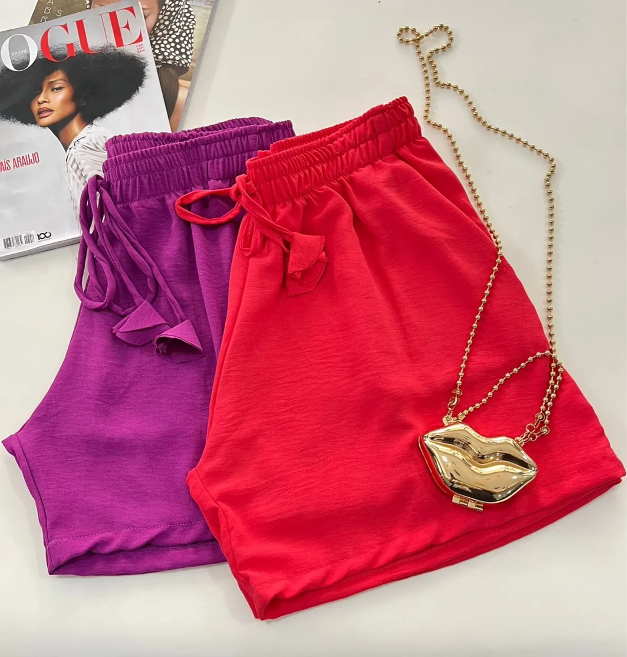 Shorts Coloridos de Tecido Leve - Conforto e Estilo!