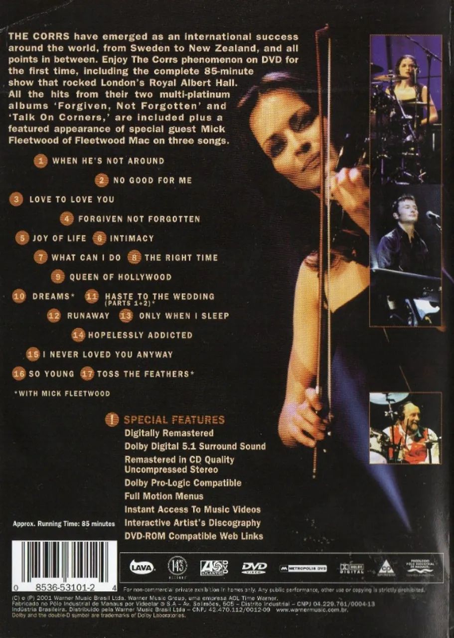 Dvd The Corrs - Live At Royal Albert Hall - Foto 2