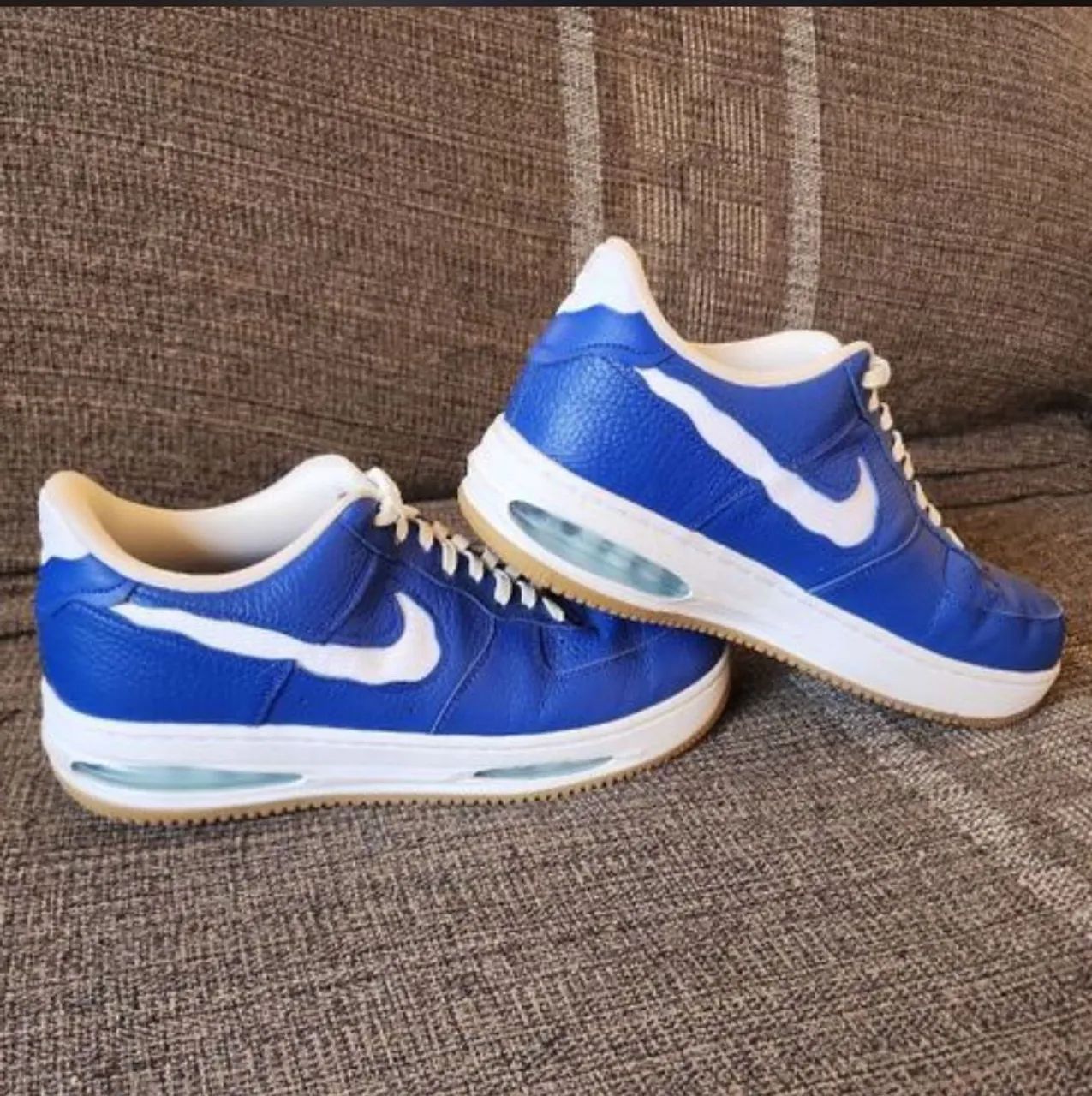 Nike Air Force 1 Low evo "team royal" couro de bezerro - Foto 2