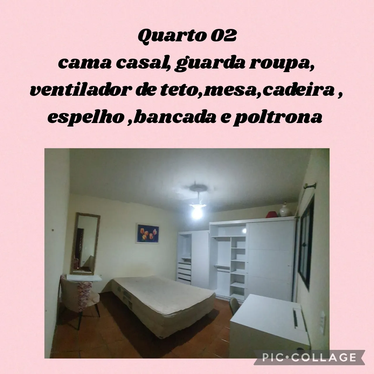 Quarto mobiliado para alugar república feminina