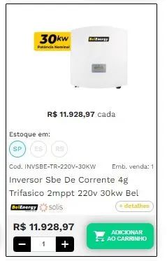Inversor Solar BelEnergy 3kW Novo - Foto 4