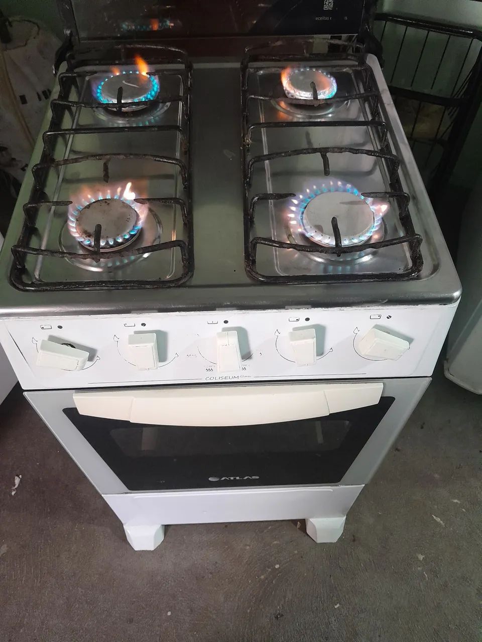 Fogão atlas 4 bocas manual 