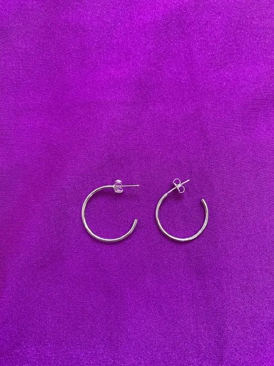 Brinco argola de prata 