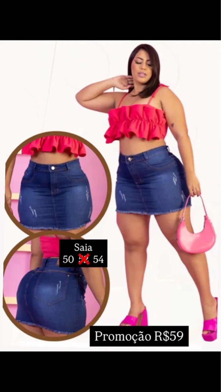 Saia e shorts Jeans - Promoção! - Foto 3