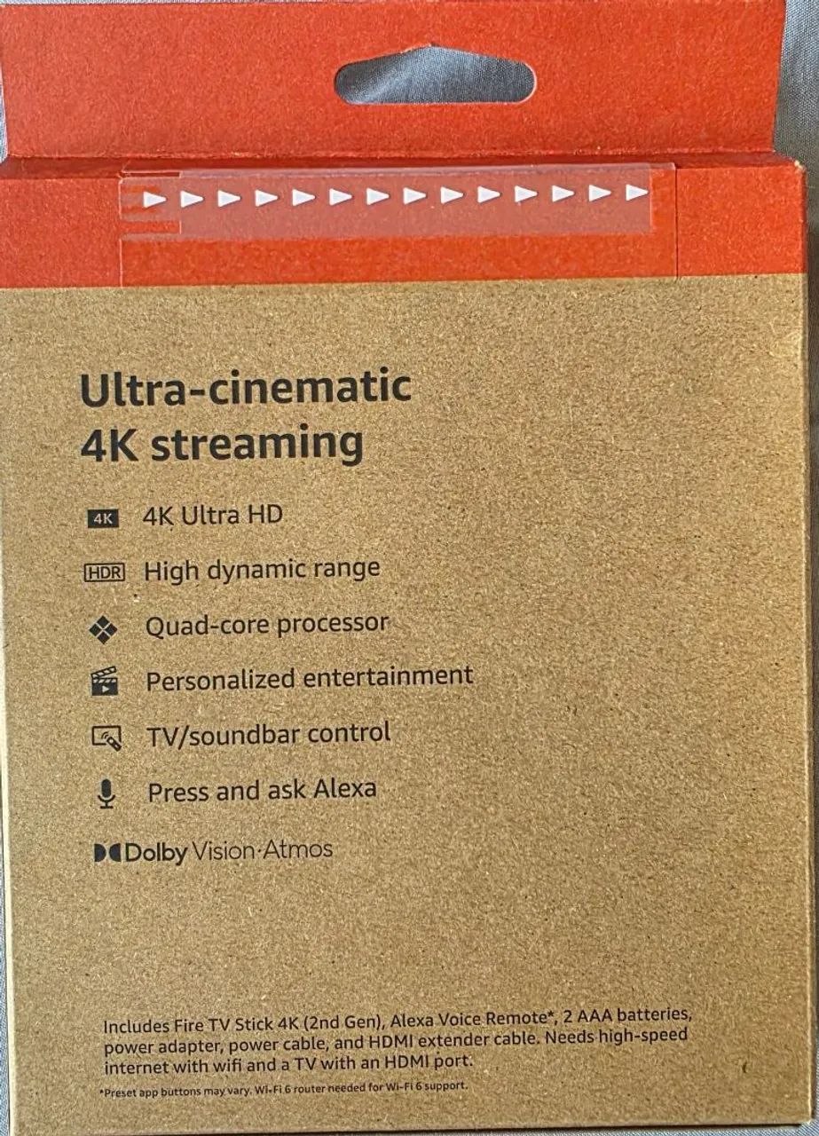 Fire TV Stick 4K - 8 GB - Wi-Fi 6 - Original - Lacrado - Foto 2