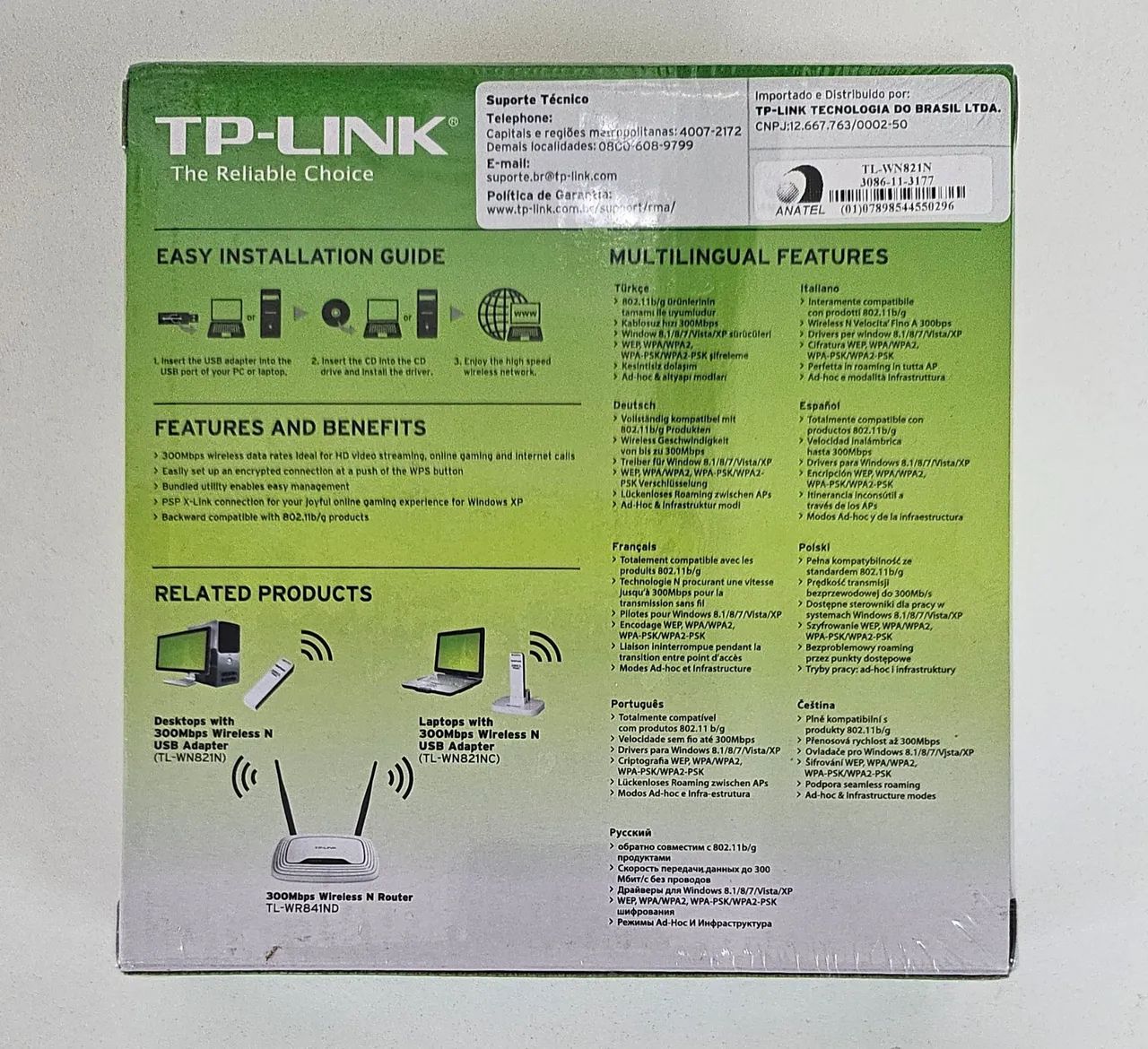 Adaptador wireless USB TP-Link TL-WN821N - Foto 2