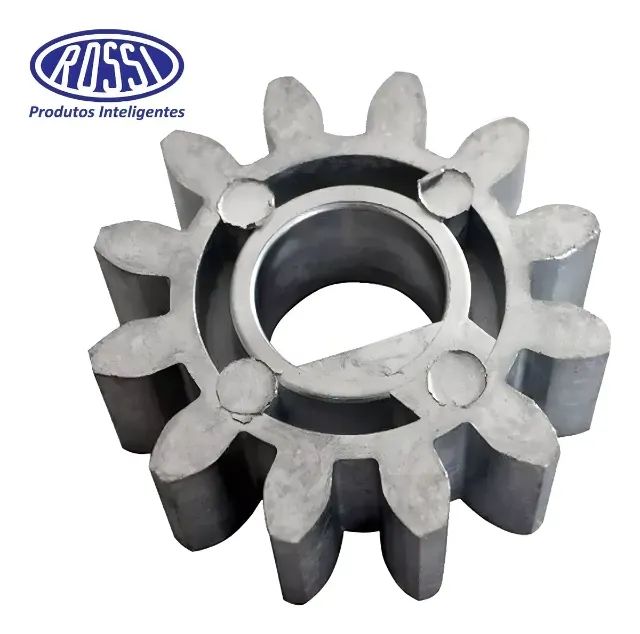 Coroa Rossi Engrenagem Externa Metal 12 Dentes Dz4 Dz3 Nova Cor Prateado - Foto 2