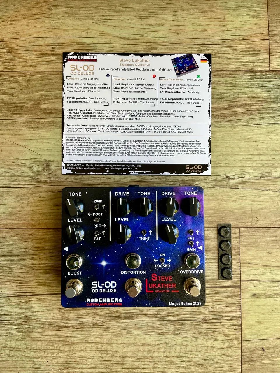 Pedal Rodenberg SL-OD Deluxe - Steve Lukather Signature