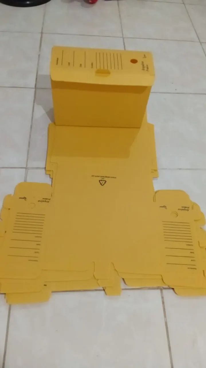 35 CAIXA ARQUIVO MORTO PRATICO MULTIONDA AMARELO 2607-07A - Foto 2