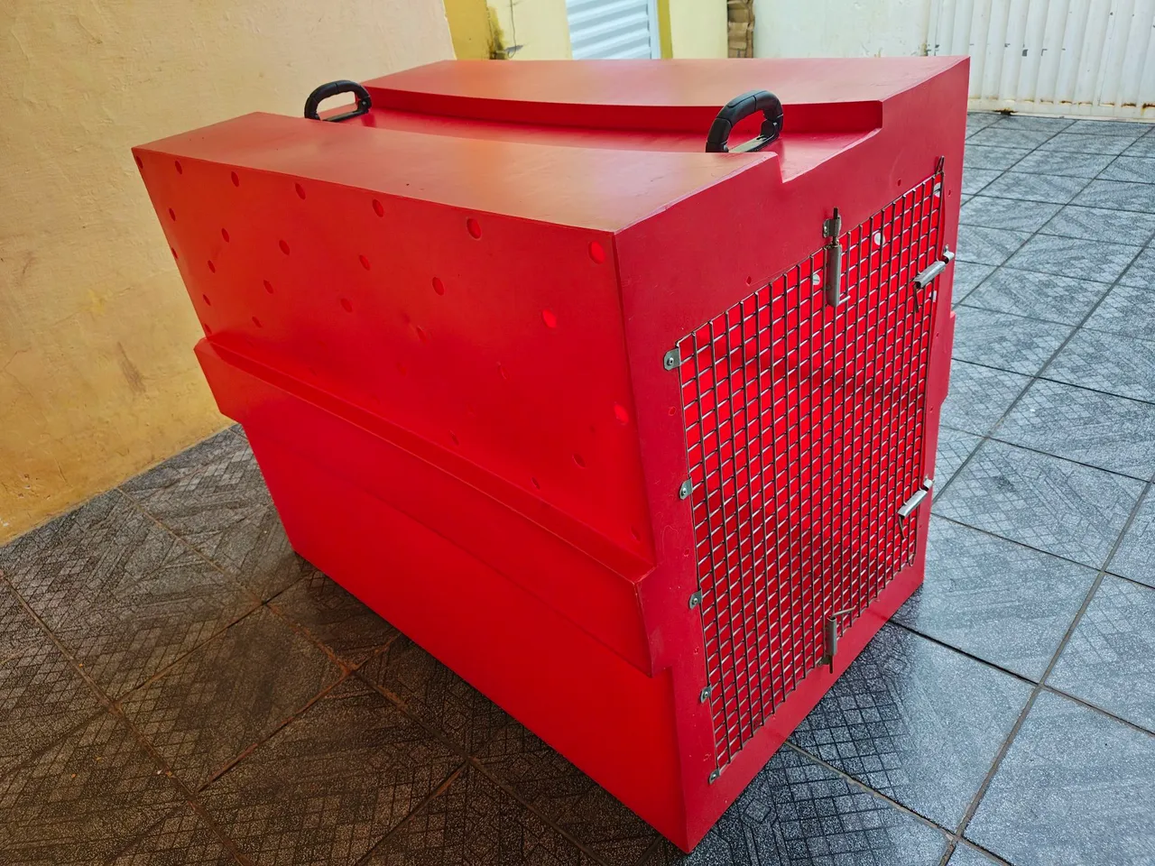 Caixa de Transporte Kennel nº9 GRANDE para Pets Animais Padrão IATA Latam Cargo<br>