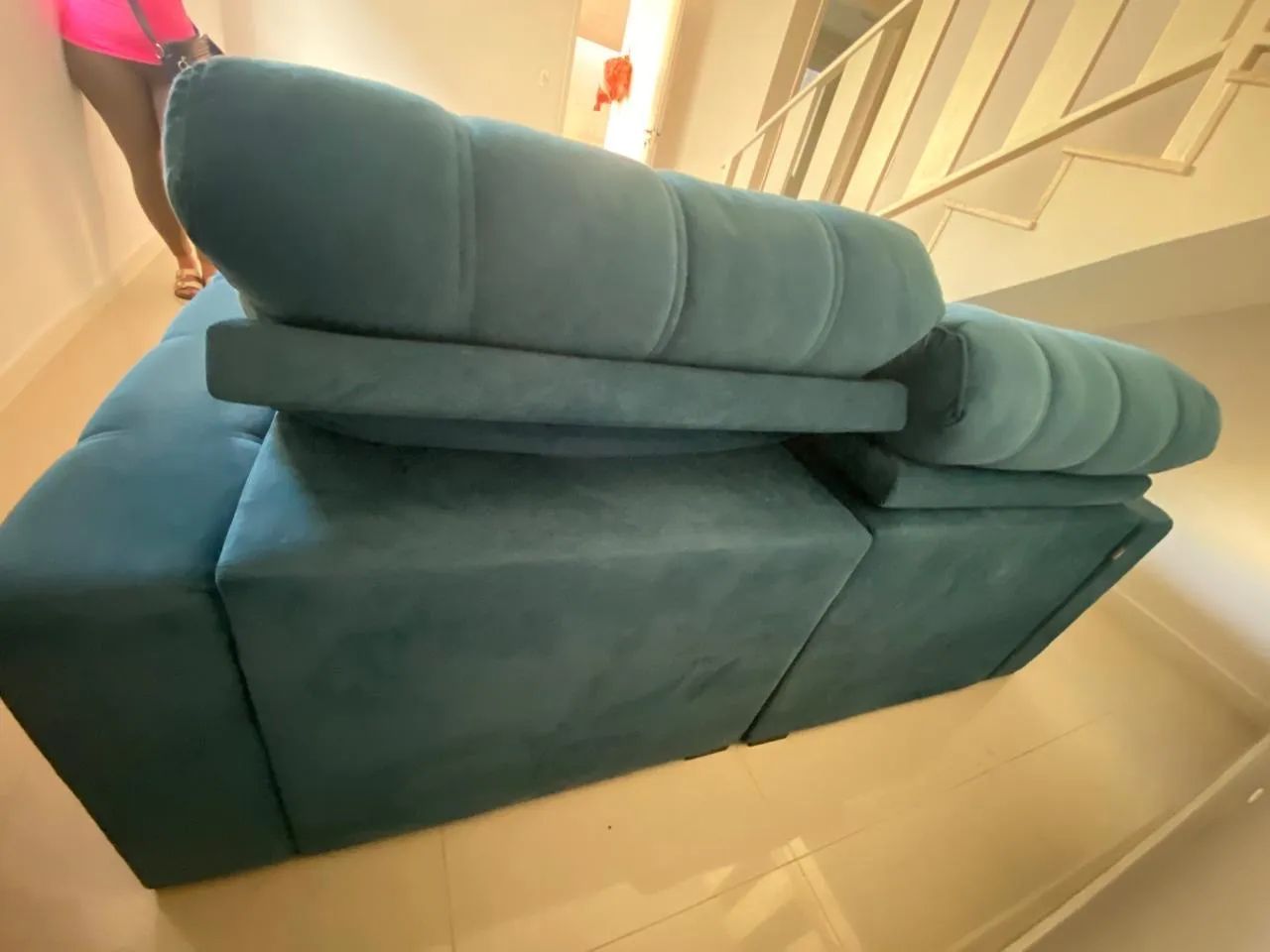 Sofá de Canto Azul - Conforto e Estilo! - Foto 2