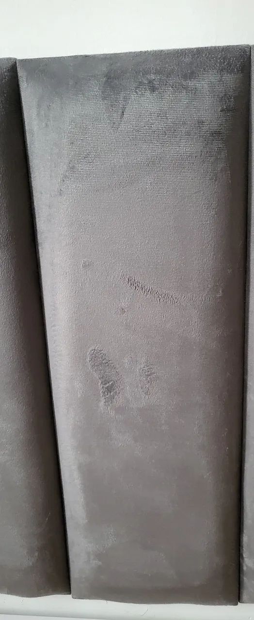 Cabeceira de Cama Suede Cinza