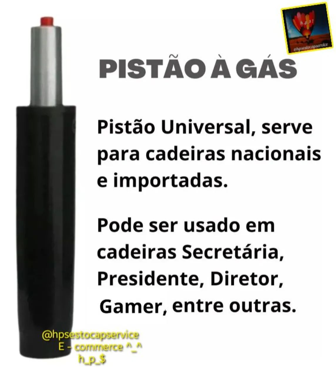 Pistão Cadeira de Escritório... - Foto 2