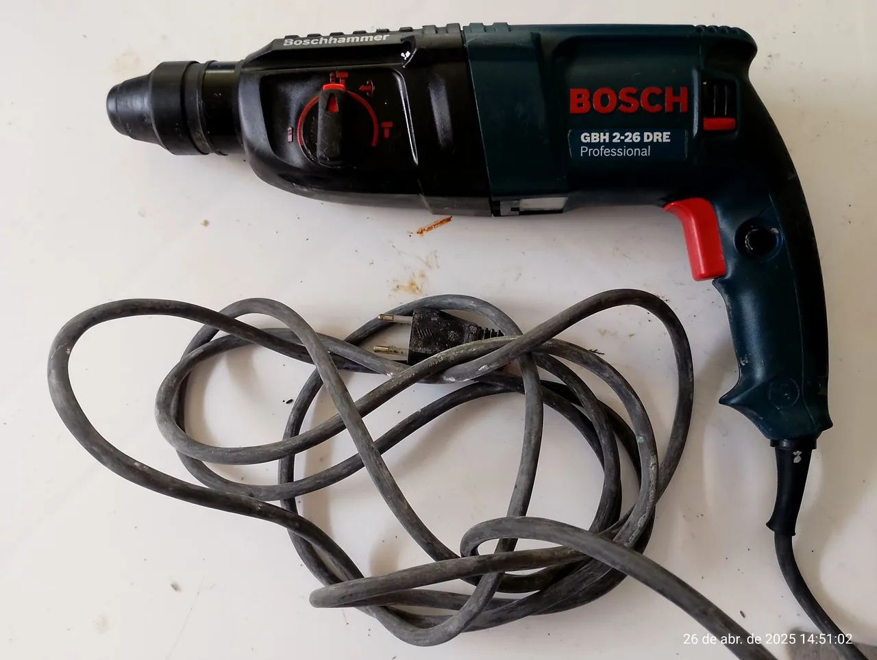 Martelo Perfurador Bosch GBH 2-26 DRE - Foto 2