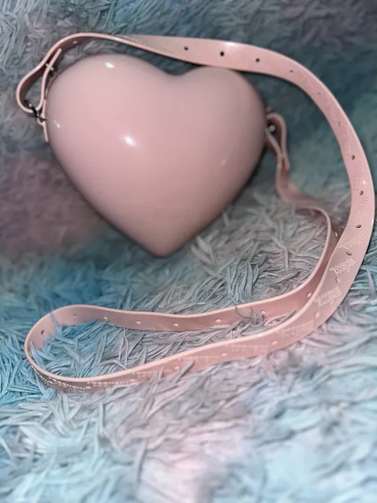 Bolsa de coração rosa - Nova