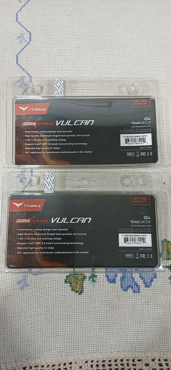 Par Memória RAM TForce Vulcan 8GB DDR4 3000MHz - Foto 2