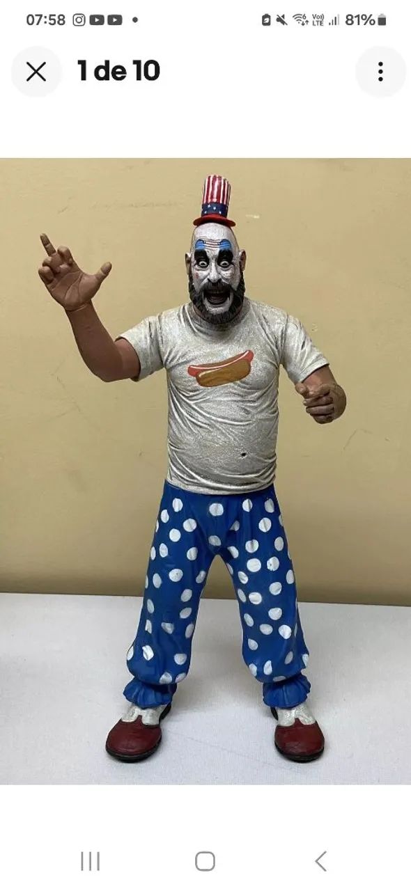 Captain Spaulding NECA 1/4 - RARIDADE 