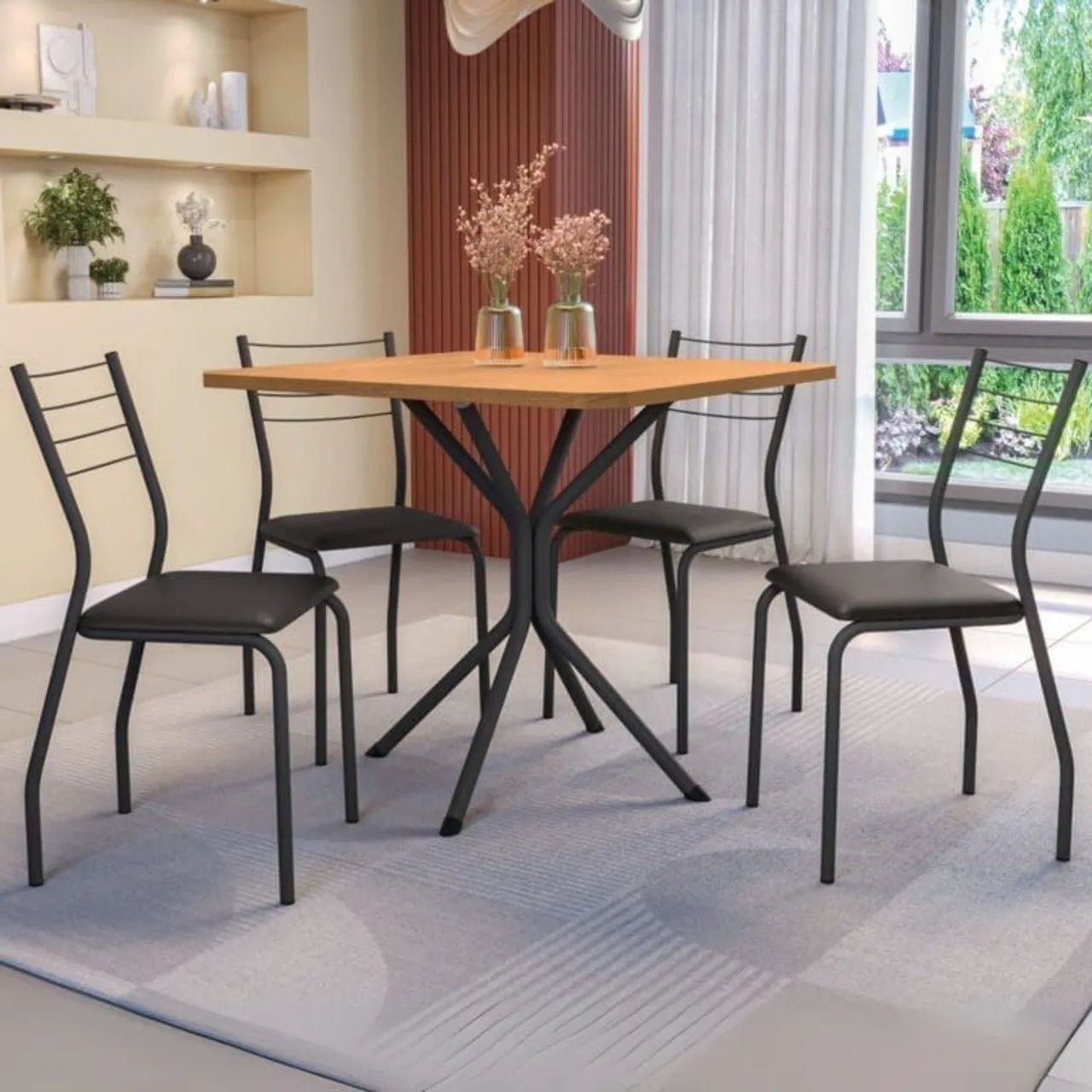 Mesa Creta Com 4 cadeiras Malta