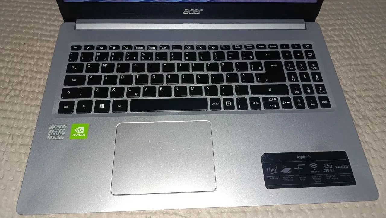 Notebook Acer Aspire 5 i5 10ª Geração | 8GB RAM | SSD NVMe 256GB