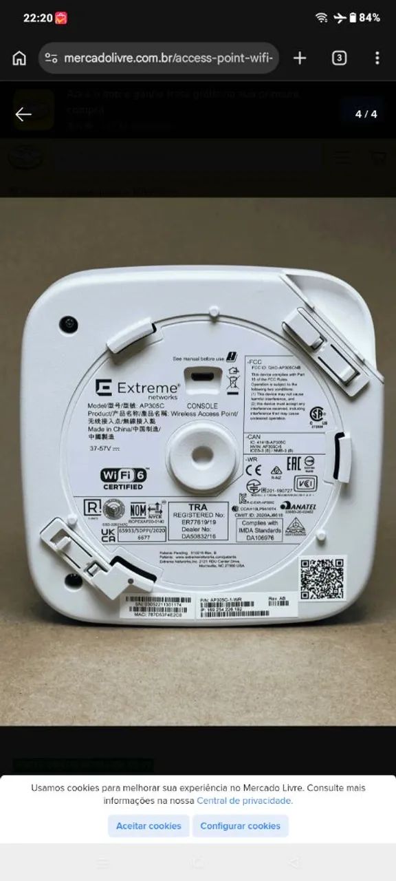Access Point Wi-fi 6 Extreme Networks Ap305c Indoor - Foto 2