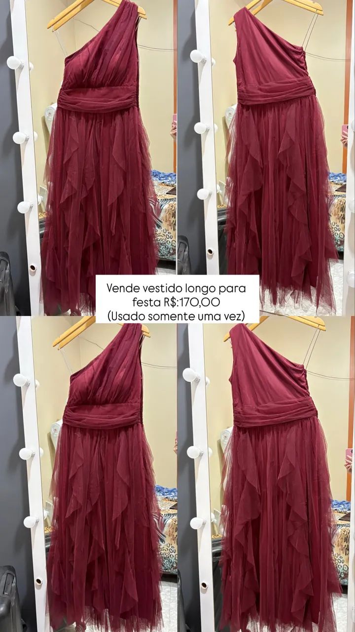     Vestido Longo Marsala
