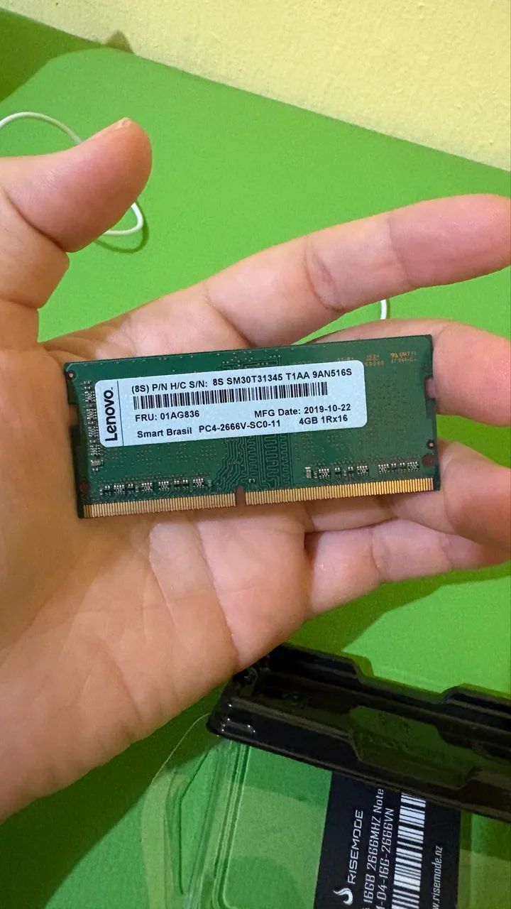 Memória ram P/ notebook 4gb 2666mhz
