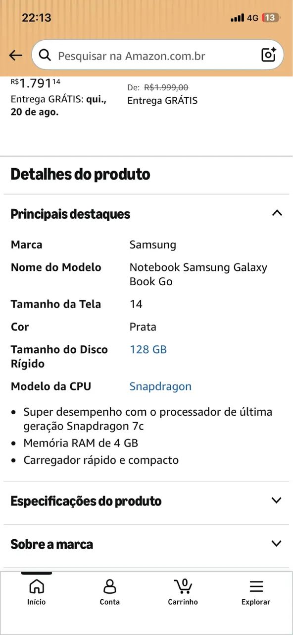 Notebook Samsung  - Foto 3