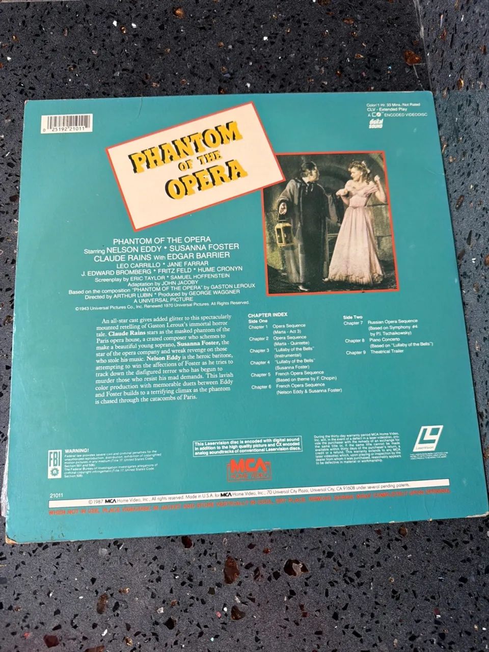  O FANTASMA DA ÓPERA (1943) - LASERDISC ENCORE EDITION - Foto 2