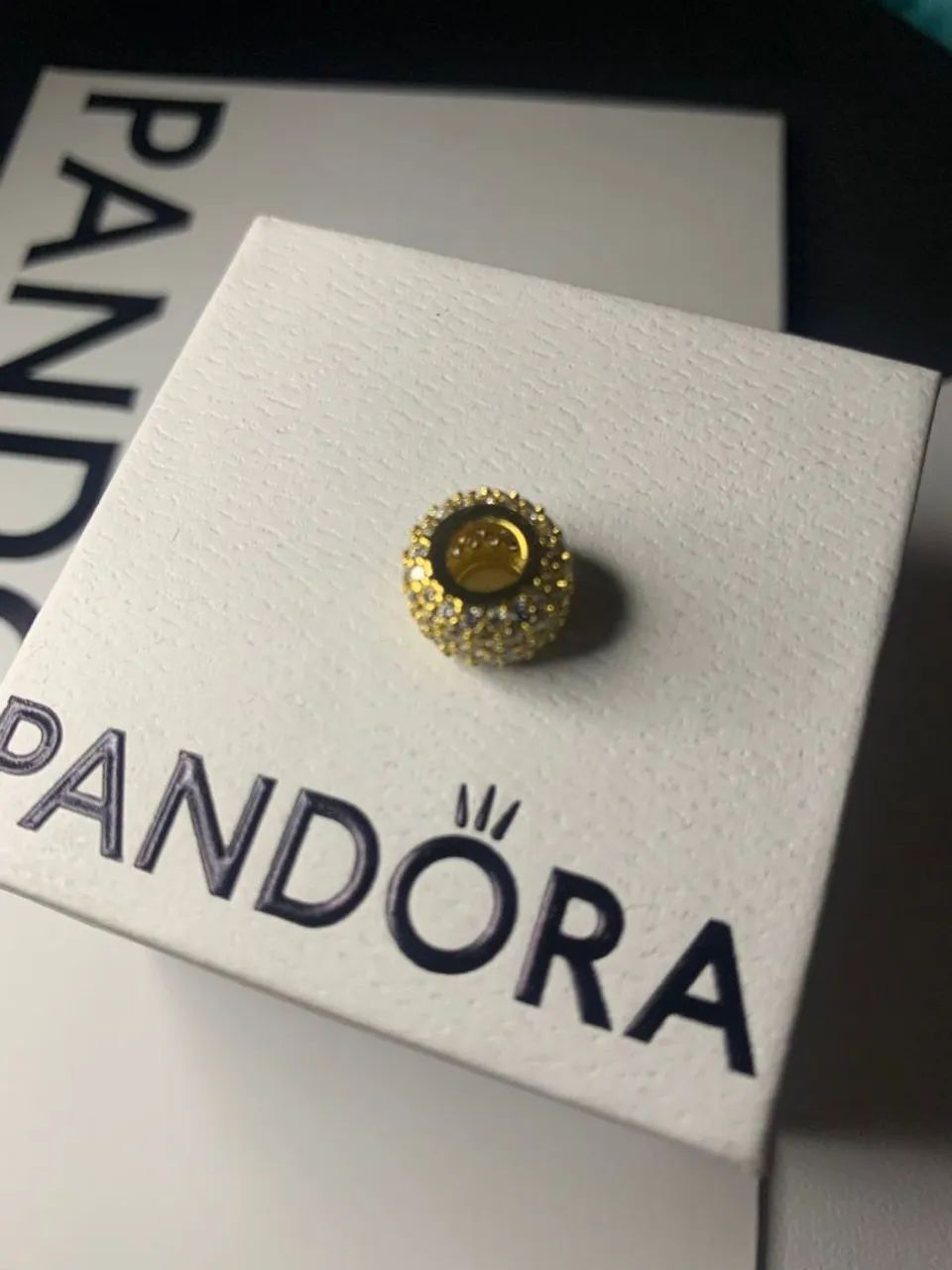 Berloque Pandora Pave Champagne