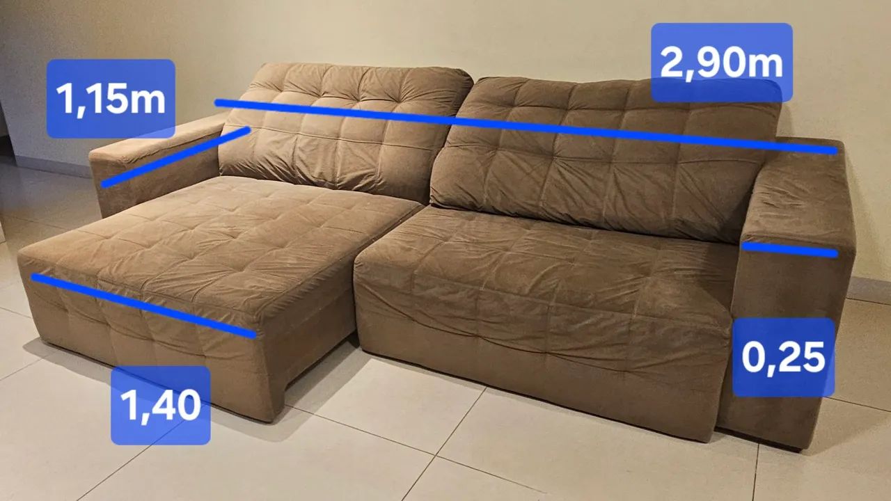 Sofá Retrátil 4 Lugares  - Foto 2