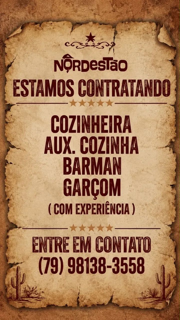 Vaga de emprego 