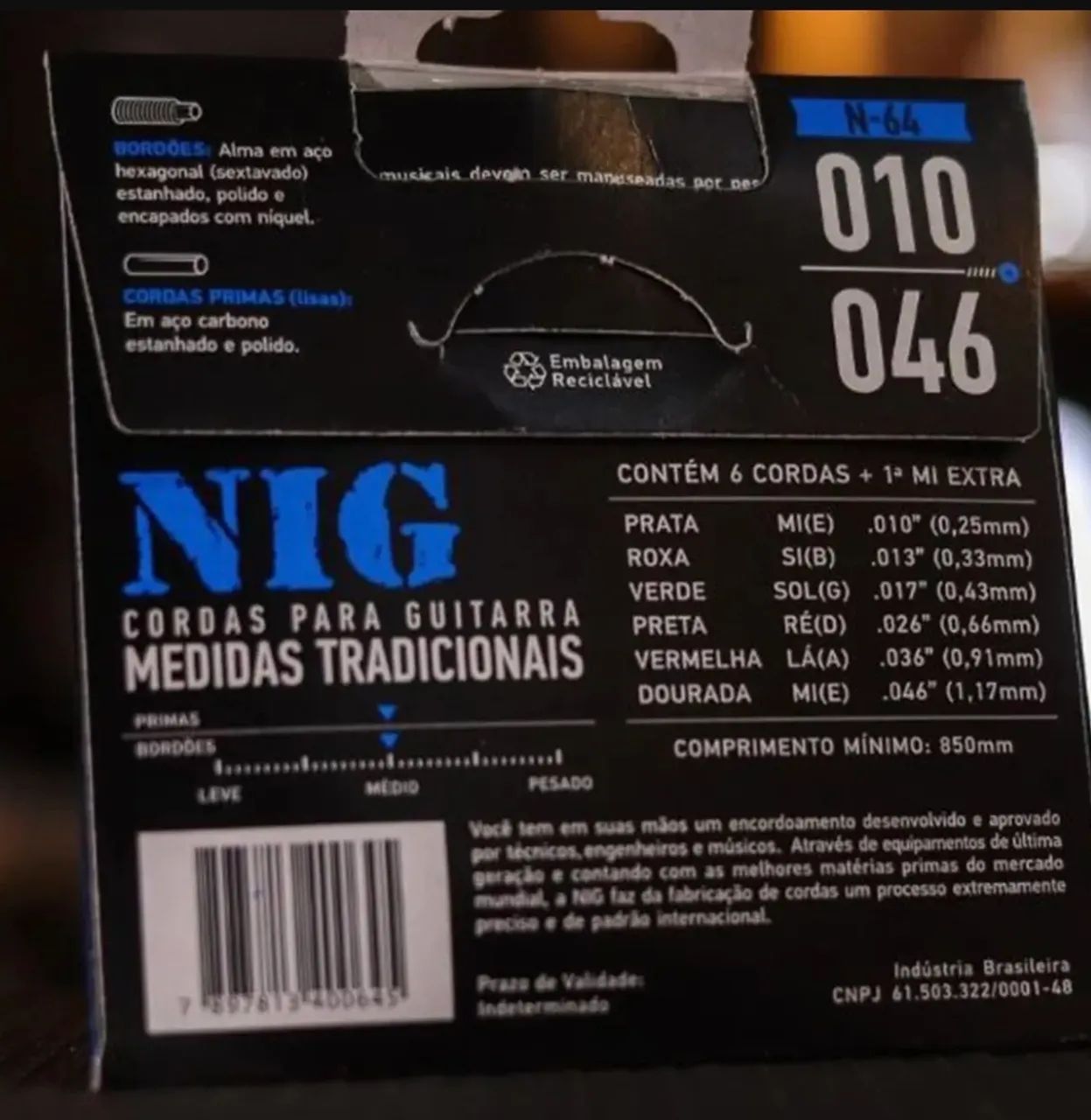 Corda pra guitarra Nig - Foto 3