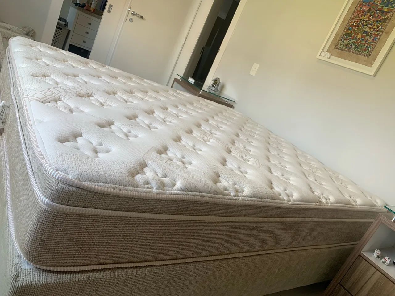 Cama Box Queen Simmons Beautyrest Symphony Original, Excelente Estado - Foto 5