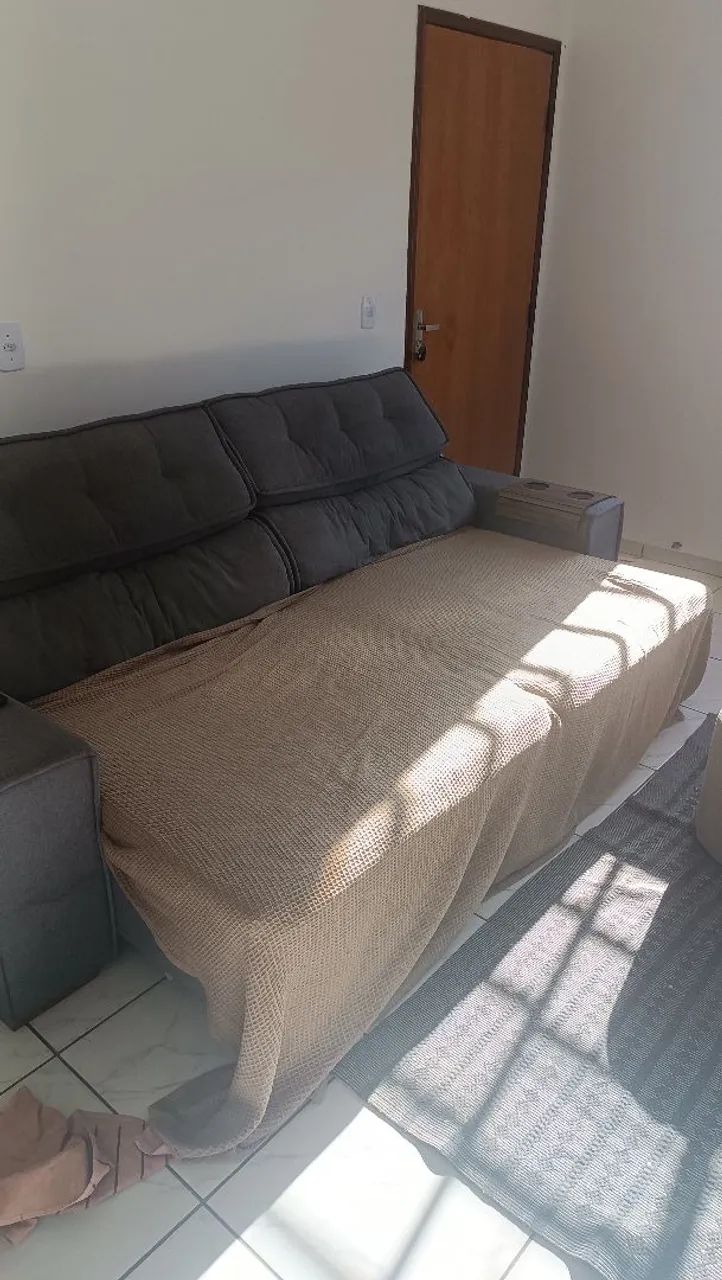 Sofá 4 lugares retrátil reclinável