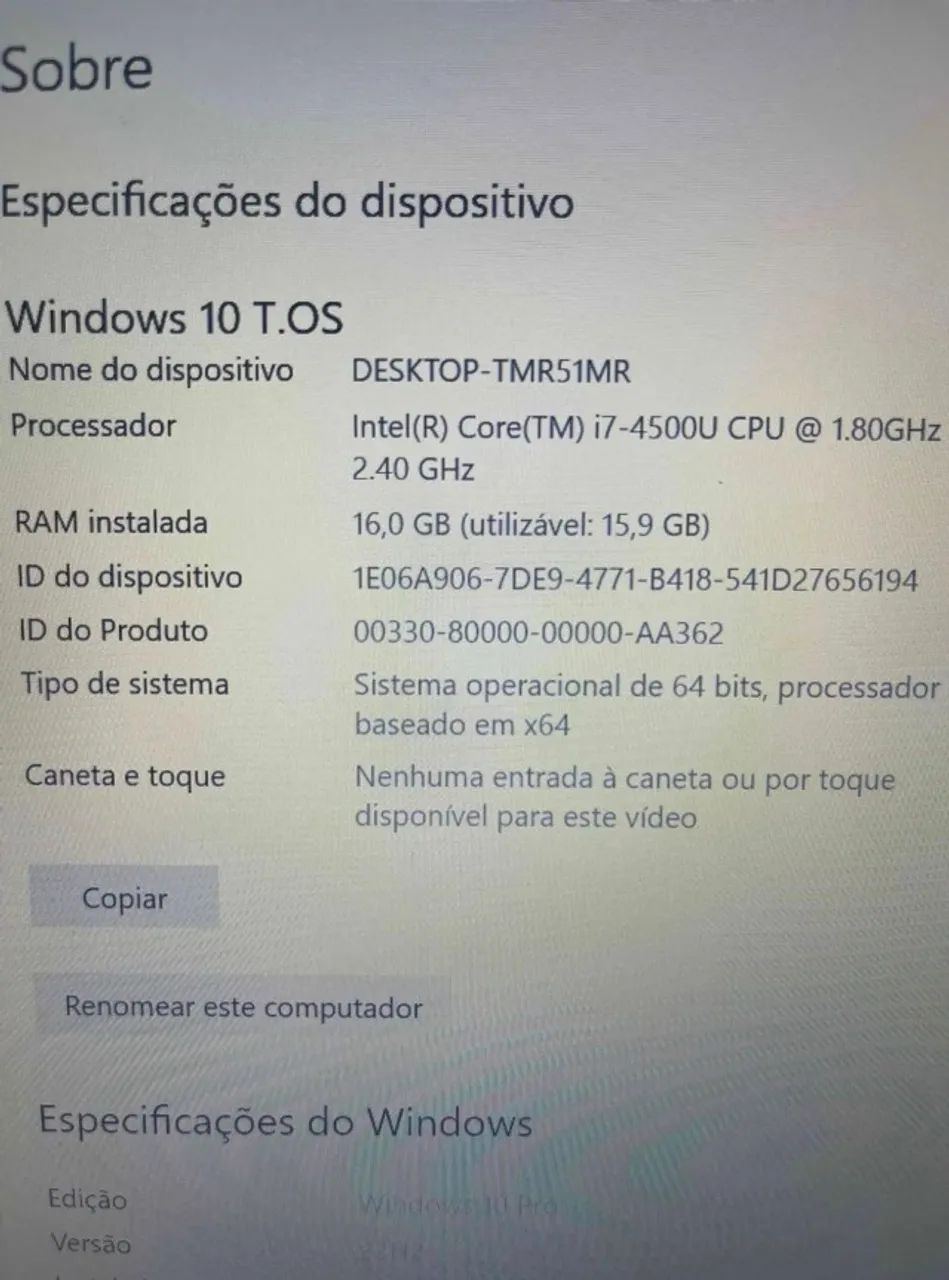 Notebook i7 - Lenovo 16GB RAM - Foto 2