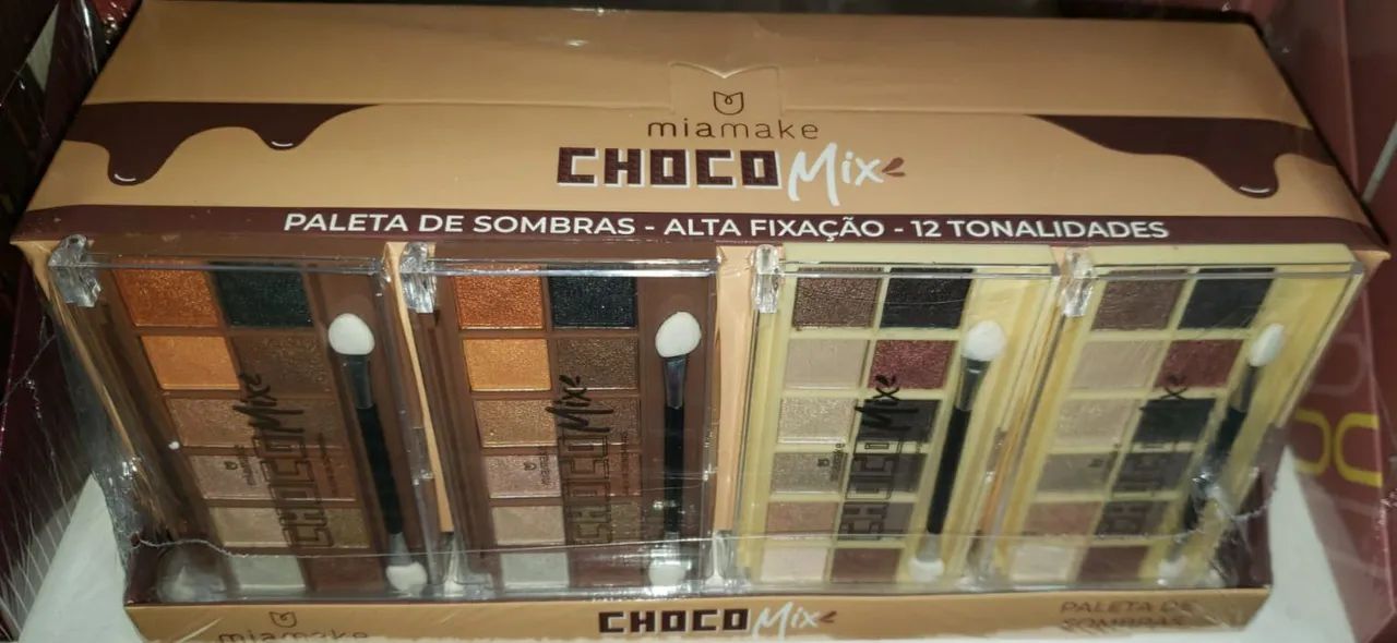CAIXA COM 24 PEÇAS DE SOMBRAS CHOCO MIX MIAMAKE<br> - Foto 2