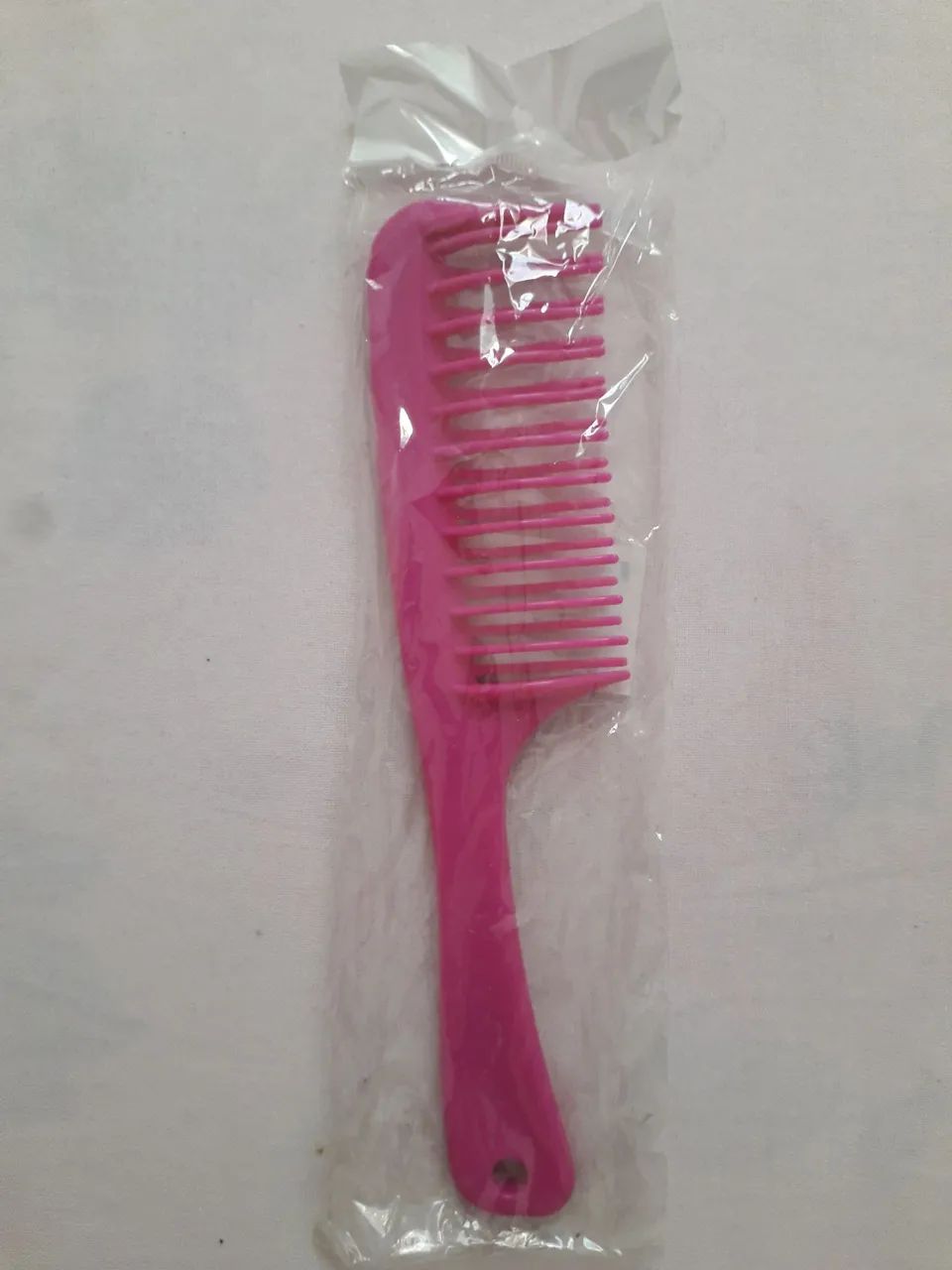 Pente de plástico rosa Pink dentes largos  - 20cm