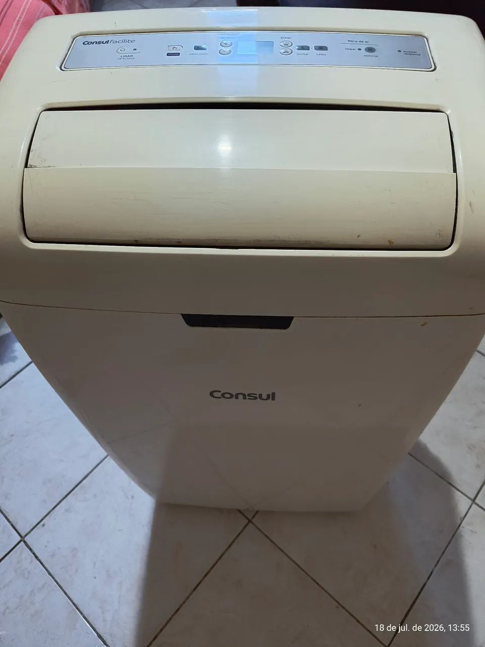 Ar condicionado portátil consul 12000btus em funcionamento 