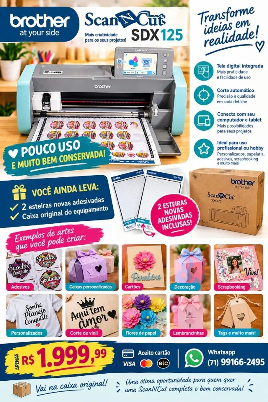 Plotter de Recorte Brother SDX125 - Foto 4