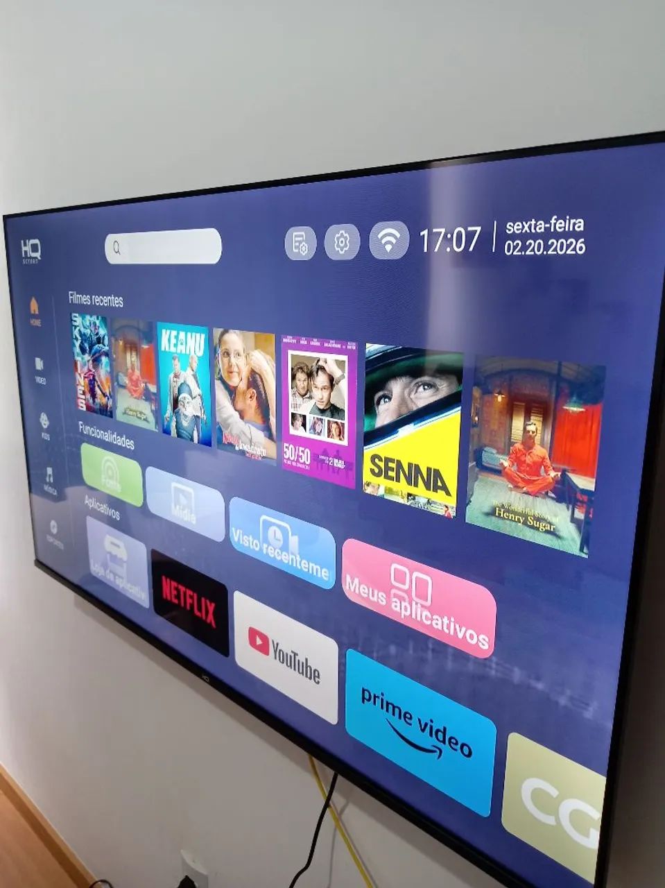 SMART TV HQ 50 POLEGADAS NOVA IMAGEM É AUDIO TOP - Foto 2