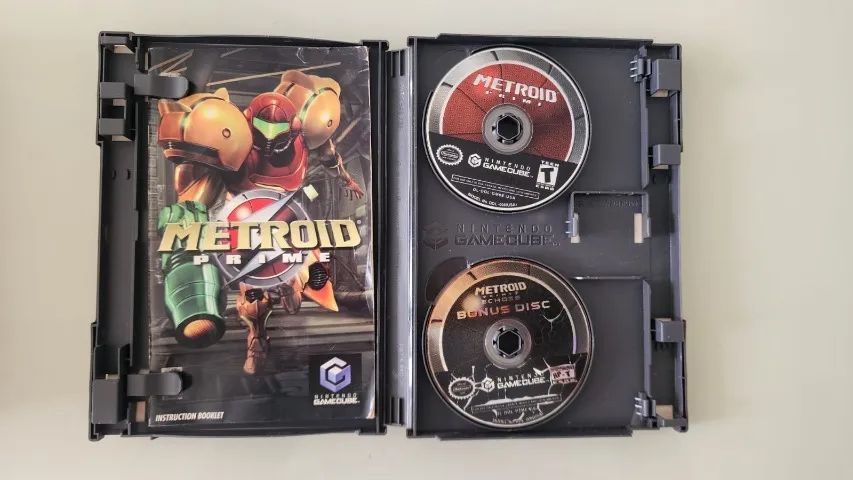 jogo metroid prime com bonus disk gamecube completo com manuais - Foto 2