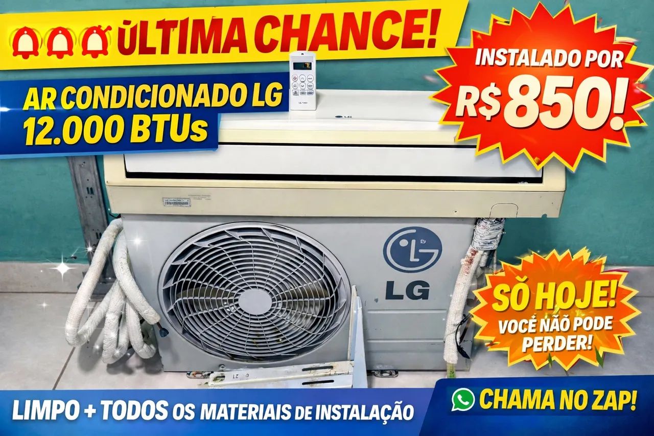 Vendo central de ar LG 12 mil Btus.